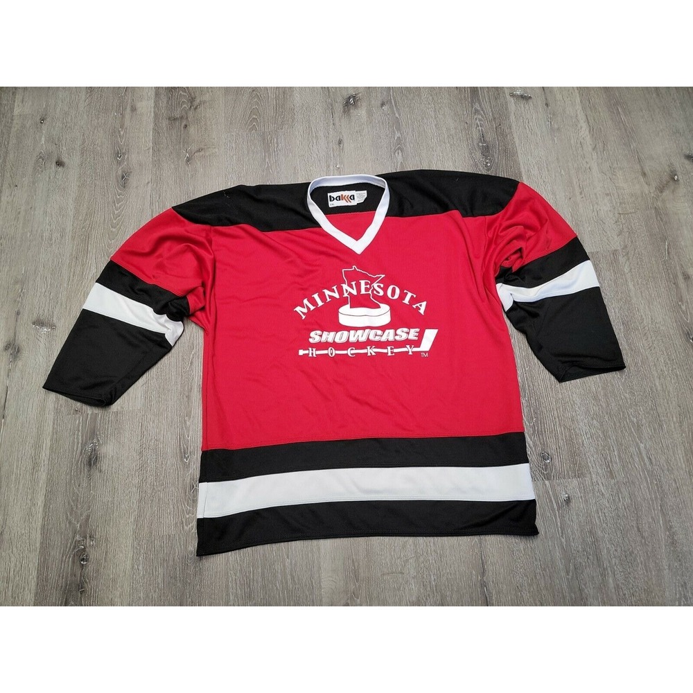 Vintage Bakka Sports Minnesota Showcase Hockey Jersey #1 Sz  2XL